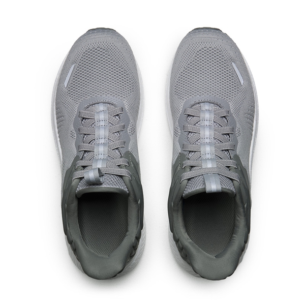 Men's Knitted Non-Slip Sneakers - GREY - 4